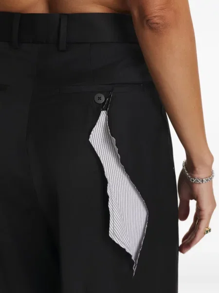 Pantaloni Cuanna cu dungi negru