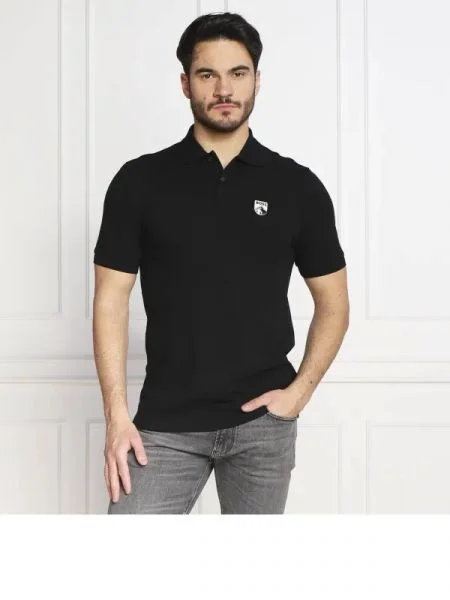 BOSS BLACK Tenisz póló Parlay fekete