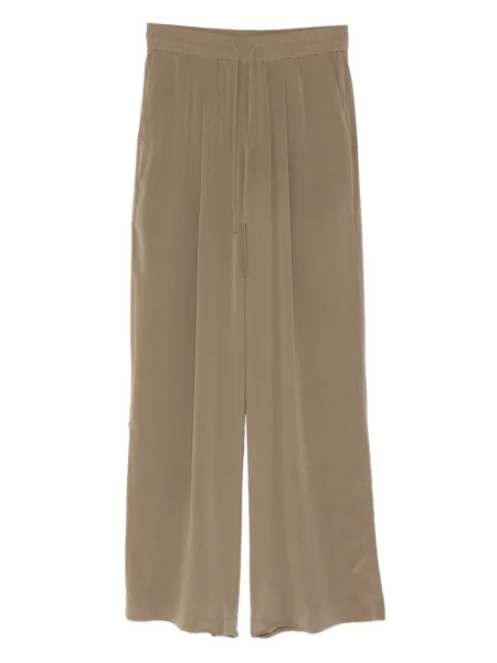 Hedvábné kalhoty Jacob Lee zelené