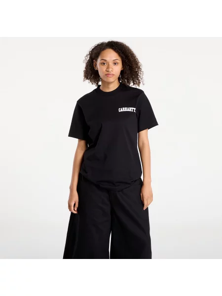 T-shirt Carhartt WIP S/S University Script T-Shirt UNISEX Black/ White L λευκό
