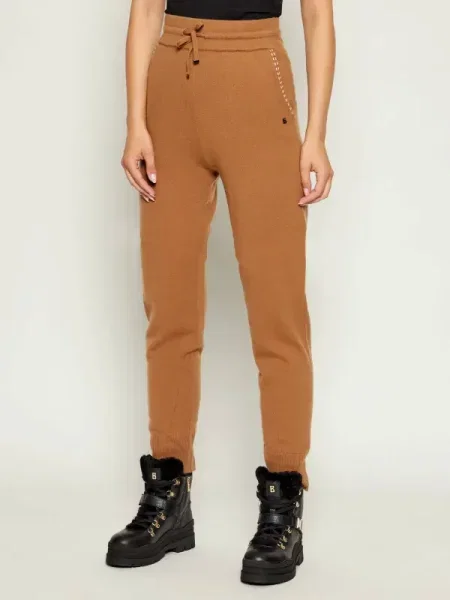 Bogner De lână pantaloni de trening LILY maro