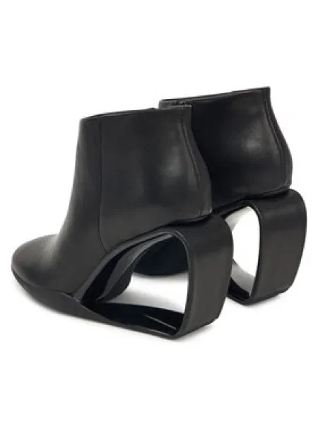 Bokacsizma United Nude Mobius Ankle Bootie Hi fekete