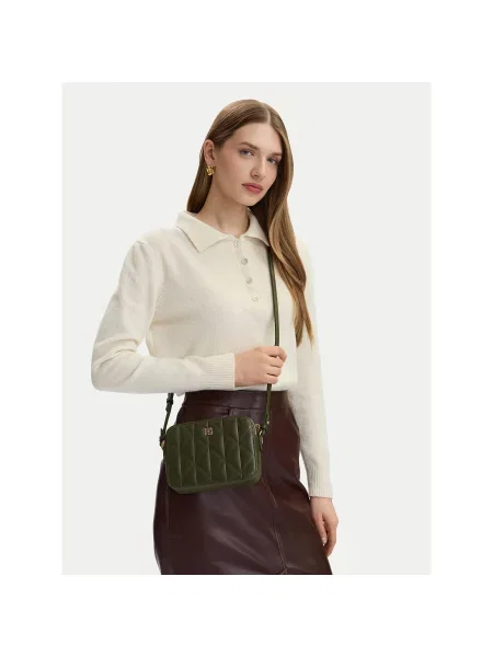 Calvin Klein Geantă Quilted Double Zip Camera Bag Bej verde