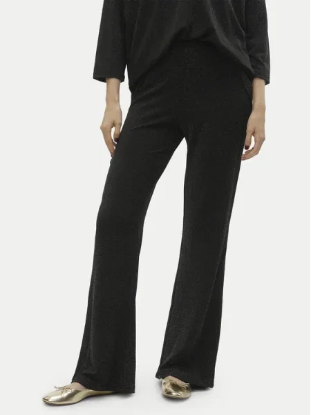 Vero Moda Плетени панталони Kanva черен