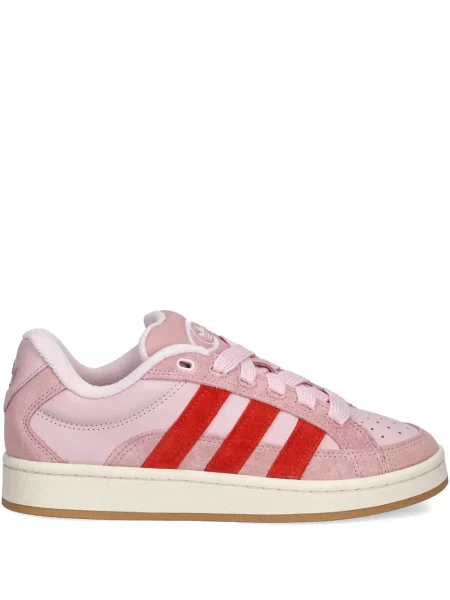 Sneakerși Adidas Gazelle din piele de căprioară cu decolteu rotund alb