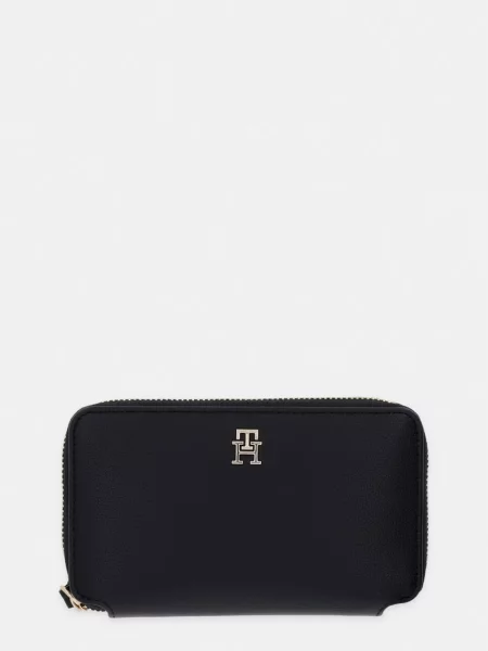 Tommy Hilfiger portofel pentru femei cu imitație de piele negru