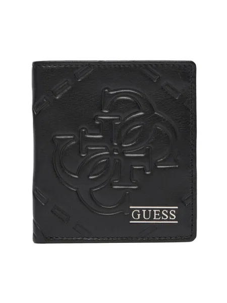 Кожен портфейл Guess BOSTON мъжки SMBOMG черно