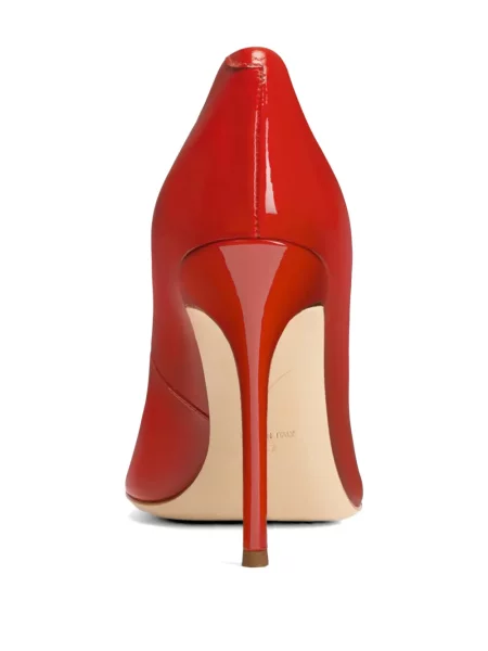 Pantofi cu toc Giuseppe Zanotti din piele de lac roșu