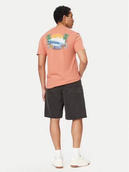 Quiksilver Marškinėliai EV Barrel Paradise Šviesiai rožinė