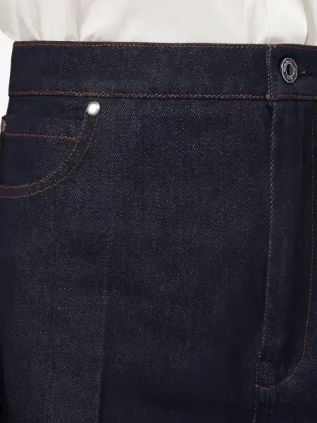 Blugi Max Mara plisate albastru