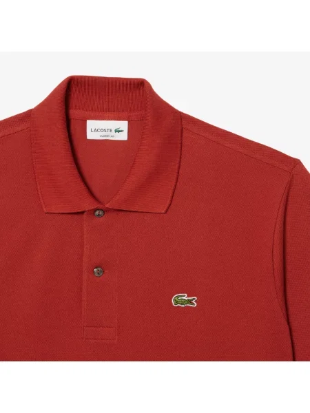 Lacoste Koszulka Polo Classic Fit Original Piqué czerwona