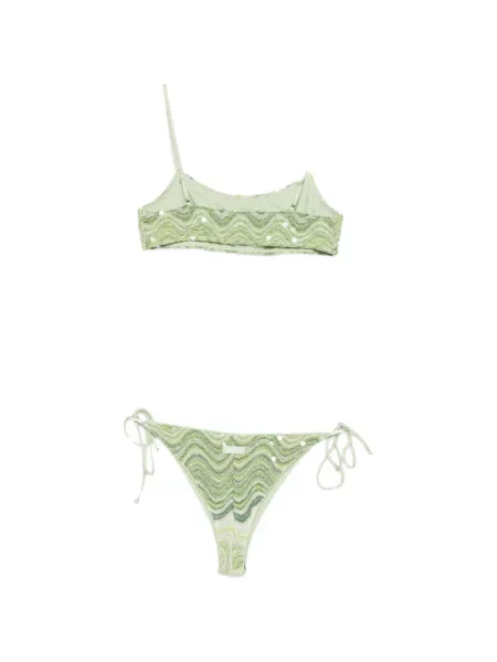 Bikini Mc2 Saint Barth cu paiete verde