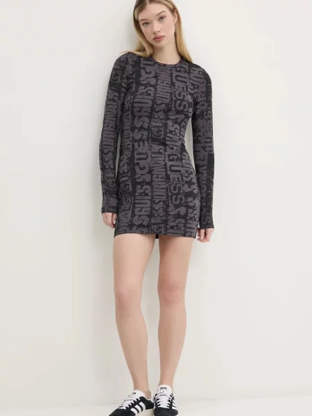 Haljina Guess Originals mini uska crna