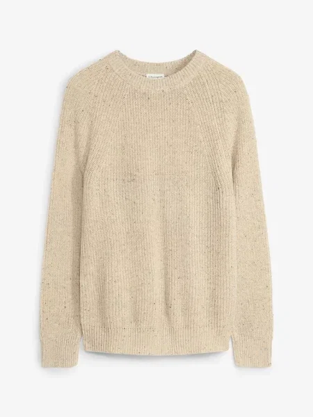 Sweter z grubej dzianiny o kroju regular fit beżowy