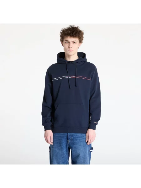 Суичър с качулка Tommy Hilfiger синьо