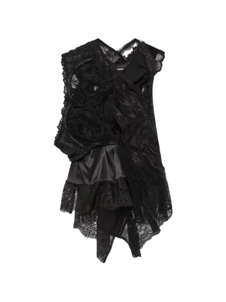 Bluzka Junya Watanabe z dekoltem w serek czarna