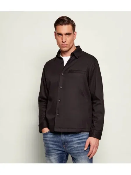 HUGO Cămașă Enock | Oversize fit negru