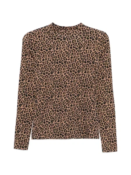 Lung top Marccain cu imagine cu model leopard