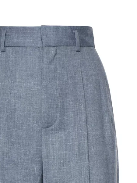 Szeroki spodnie palazzo Loro Piana niebieski