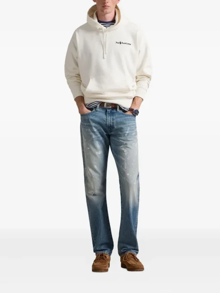 Șapcă Polo Ralph Lauren cu broderie din țesătură twill în carouri albastru