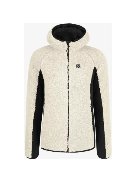 Polar z kapturem Montura Sherpa Maglia czarny XS biały