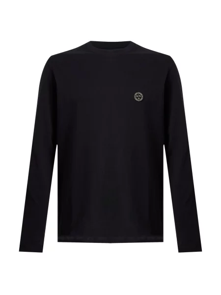 ARMANI EXCHANGE Tricou bleumarin / albastru deschis alb