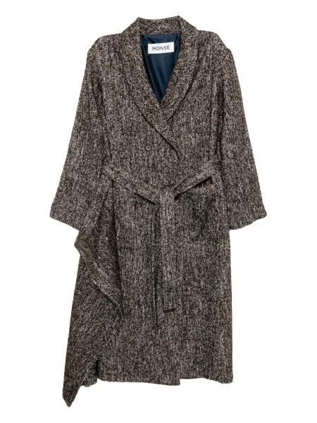 Płaszcz Monse dwurzędowy brązowy