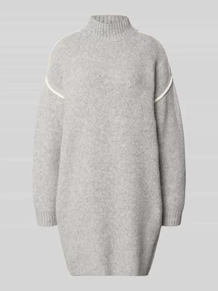 Sukienka z dzianiny o kroju regular fit z paskami w kontrastowym kolorze Vero Moda