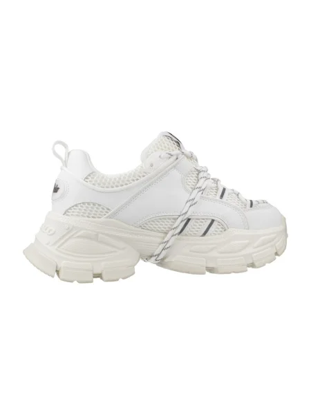 Pantofi Buffalo din dantelă alb