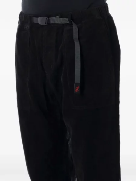 Cu centură pantaloni Gramicci de catifea cord negru