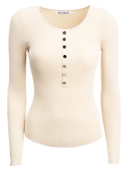 Influencer Pulover bej