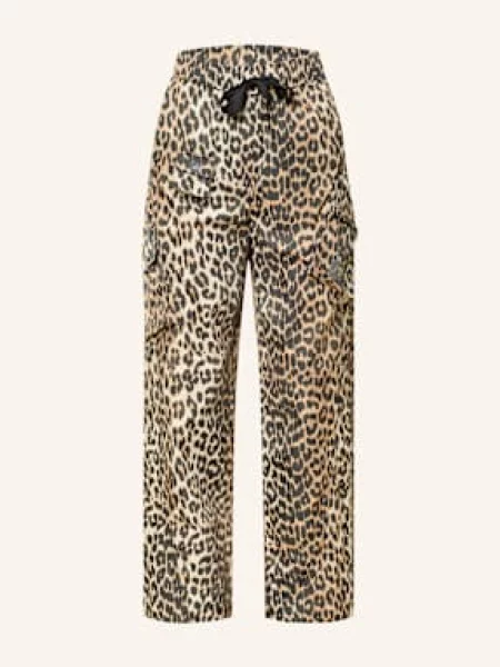 Ganni Bojówki braun czarne