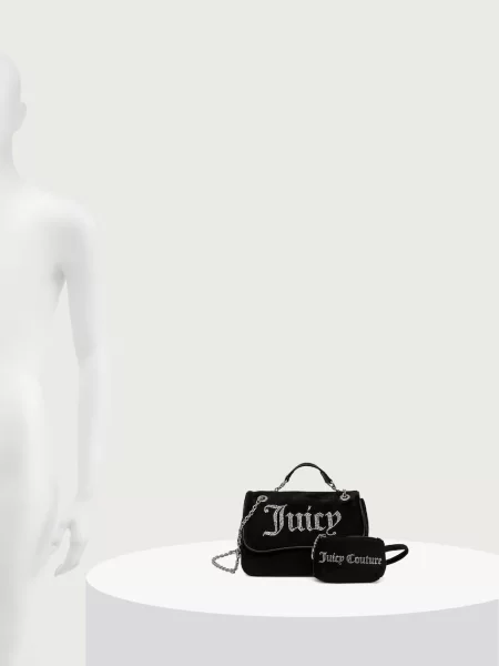 Велюровая сумка через плечо Juicy Couture
