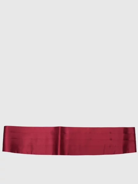 Шелковый ремень Stefano Ricci бордовый