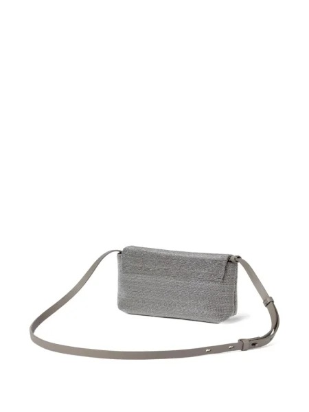 Body Brunello Cucinelli din piele gri
