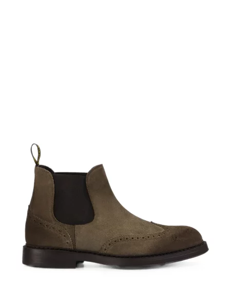 Brogues Doucal's din piele de căprioară maro