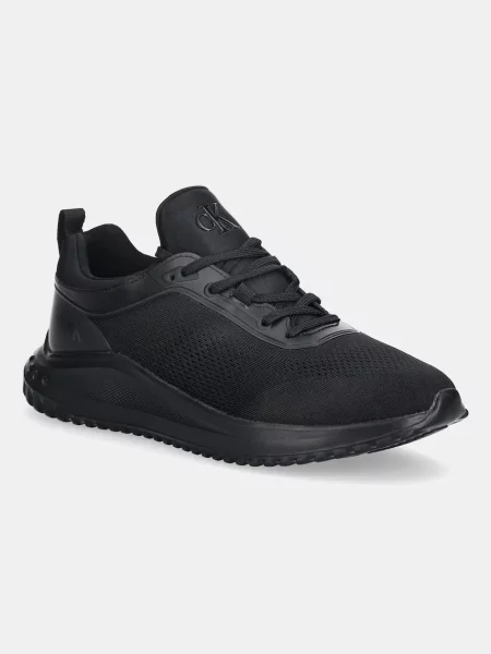 Calvin Klein Сникърси Eva Runner Sock Mix черен