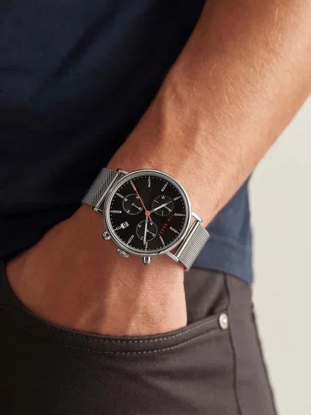 Ted Baker ceas barbati argintiu
