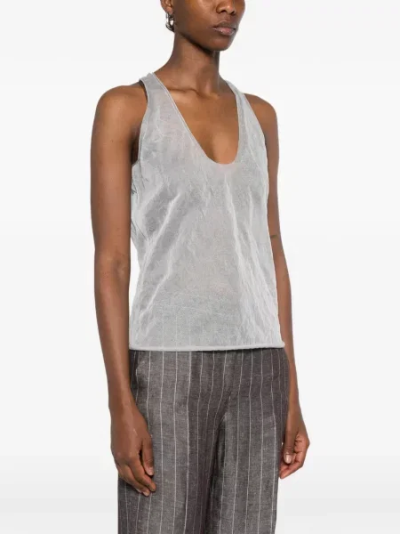 Vestă Giorgio Armani transparente gri