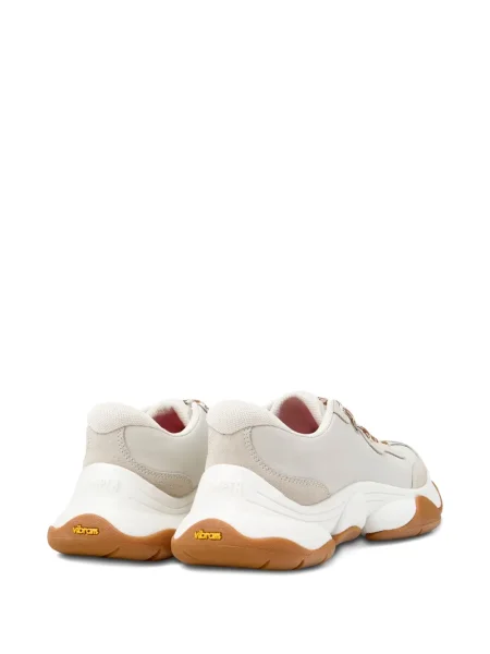 Sneakerși Camper cu șireturi din piele alb