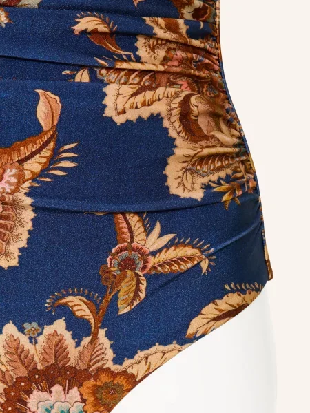 Zimmermann Neckholder Plavky Aster / světle hnědá / lososová modrá