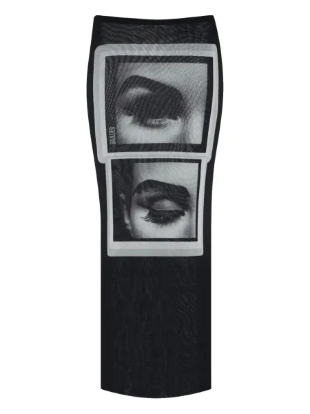 Fusta maxi Jean Paul Gaultier negru