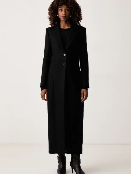 Palton Patrizia Pepe de lână elegant negru