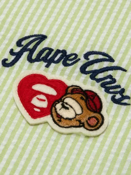 Cămașă Aape By A Bathing Ape cu dungi verde