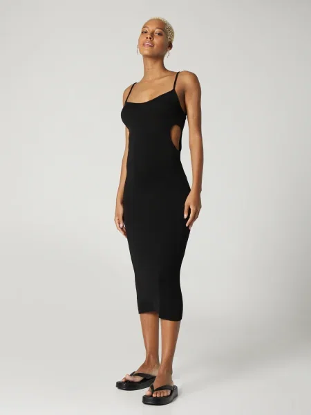 A LOT LESS Rochie Kora' negru