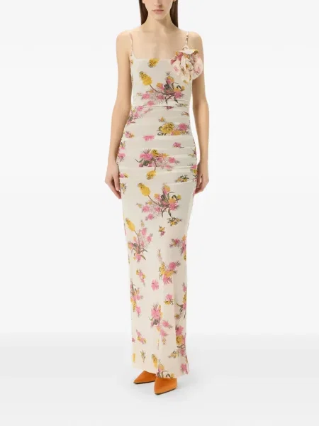 Rochie Blumarine cu model floral de costum
