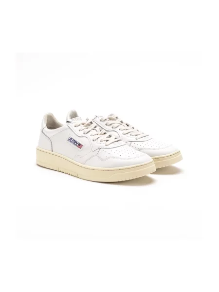 Sneakers Autry Medalist Low Man Leat/ Leat Wht/ Wht EUR 41 białe