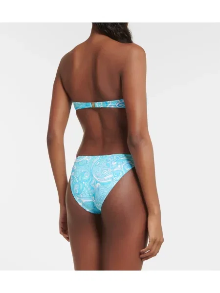 Bikini Melissa Odabash cu talie joasă alb