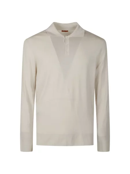 Tricou polo Barena alb