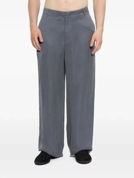 Pantaloni Giorgio Armani fără toc gri